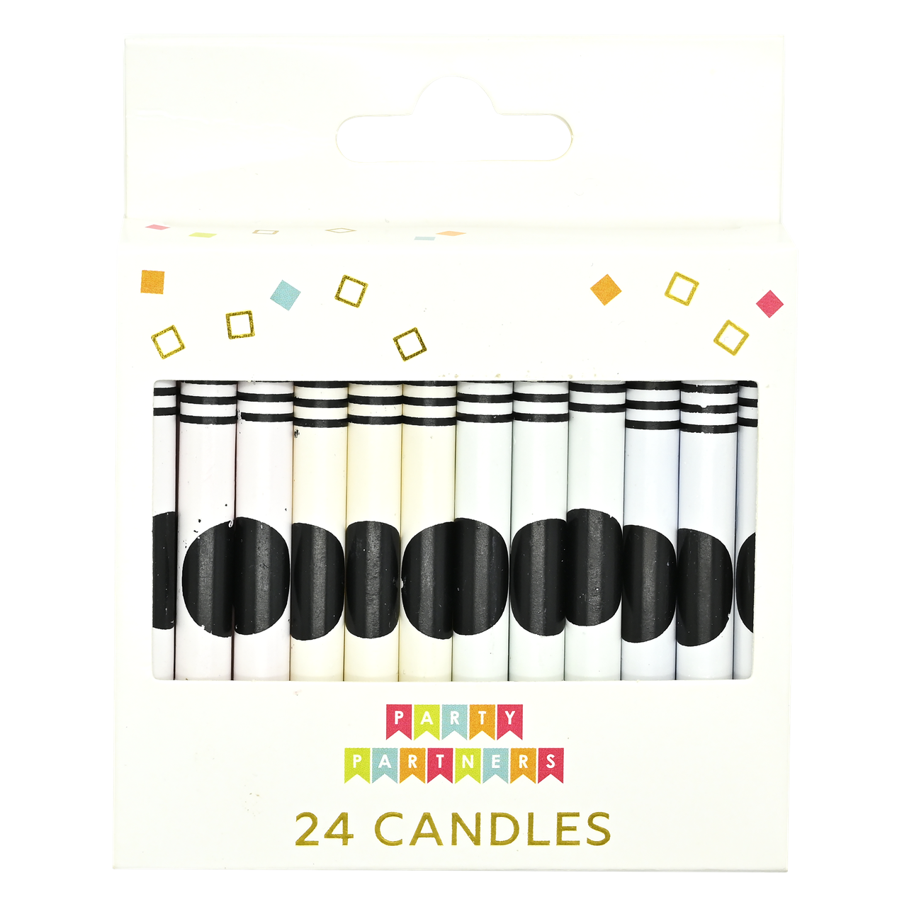 Rainbow Crayons 24 Candle Set